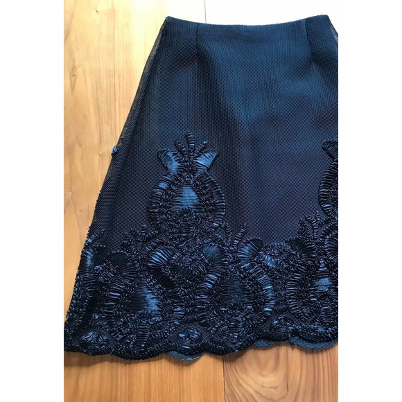 MAJE Mesh Accents Midi Skirt - Picture 8 of 10